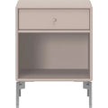 Thumbnail photo of Dream Nightstand - Mushroom / Matt Chrome Legs - Sängbord - Peter J. Lassen - Beige - Mdf