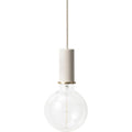 Thumbnail photo of Collect  - A Light - Socket Pendant - Pendel - Lys Grå - Low - H10,2