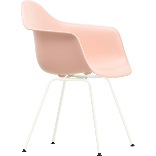 Photo of Eames Plastic Armchair DAX - 41 Pale Rose - White Base - Dining Chairs - Metal/Plastic