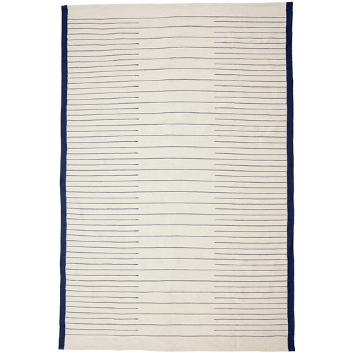 Photo of Woven Rug - Blue / White
