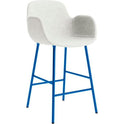 Form Bar Armchair 65 Cm Full Upholstery Bright Blue Steel