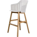 Thumbnail photo of Choice Barstol - Indendørs - Barstol - Frame: Teak / Seat: Black - W59 X D53 X H42 Cm