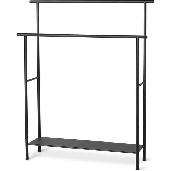 Photo of Dora Towel Stand - Towel Rack - Black - W72.5 x H88.3 x D19.6 cm