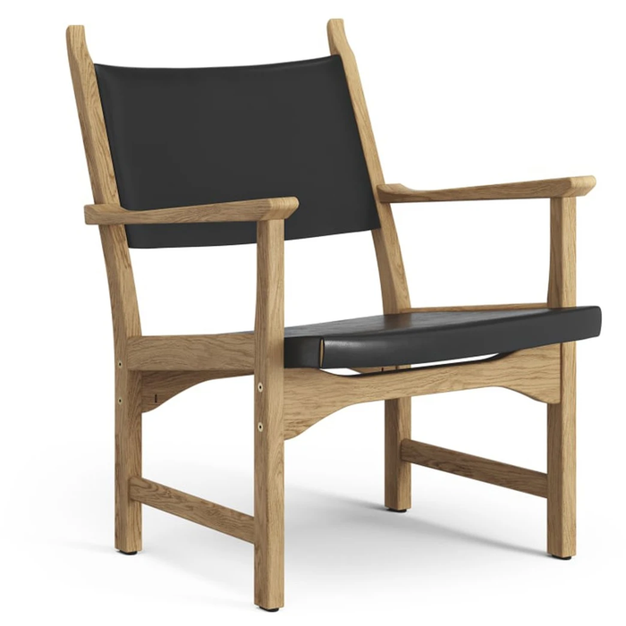 Photo of Caryngo Arm Chair Oiled Oak-leather