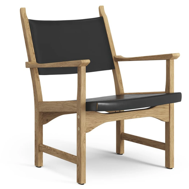 Photo of Caryngo Arm Chair Oiled Oak-leather