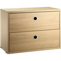 Thumbnail photo of String drawer unit 58x30 - oak - shelving - wood-coloured - wood