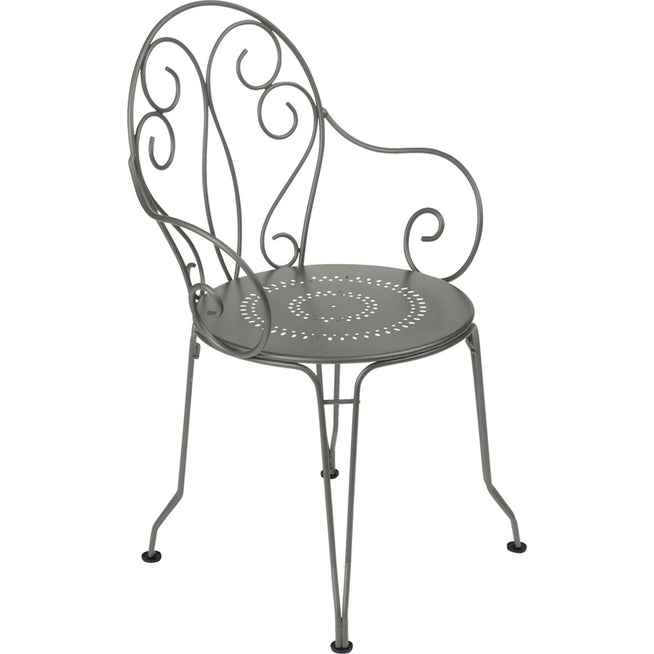 Photo of Montmartre Armchair, Rosemary - Outdoor dining chairs - Green - Metal