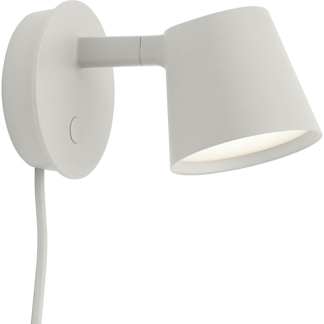 Photo of Tip Wall Lamp Grey - Bedside lamps - Jens Fager - Grey