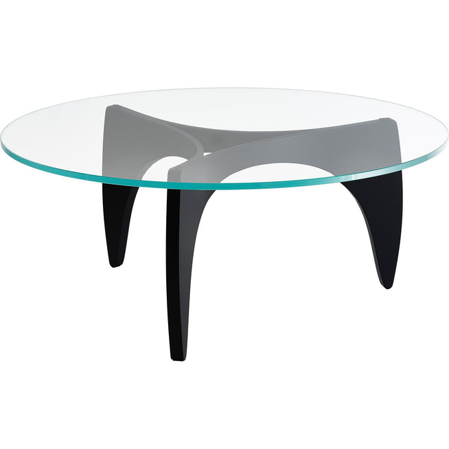 Photo of Pk 60 Black Ash - Coffee table - Poul Kjærholm - Black - Glass/wood