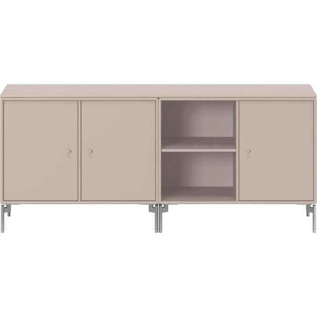 Photo of Save Lowboard - Mushroom / Matt Chrome Legs - Sideboards - Mdf