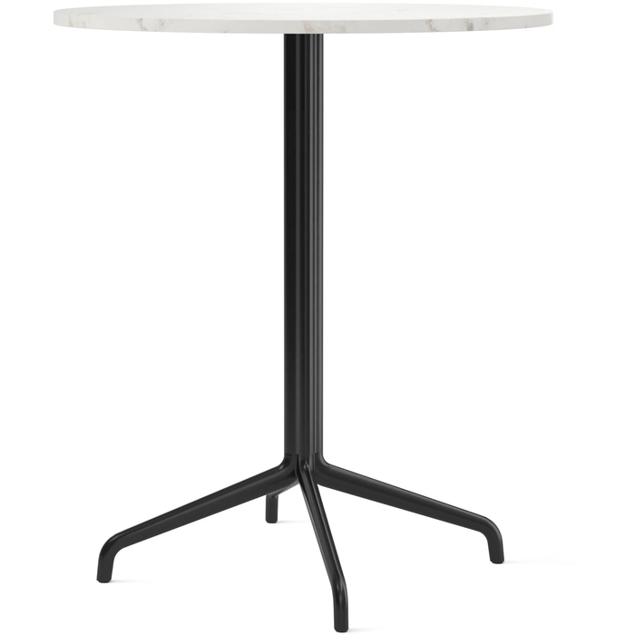 Photo of Harbour Column Counter Table 4-star - Black/off White - Ø80 Cm - Barbord - Norm Architects - Svart - Metall/sten
