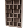 Thumbnail photo of Read Spacious Bookshelf - Plinth H7 Cm - Mushroom - Beige - Mdf
