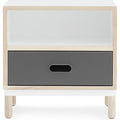 Thumbnail photo of Kabino Bedside Table - Bedside Table - Grey - L: 50 x D: 41 x H: 50 cm
