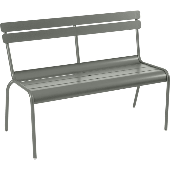 Photo of Luxembourg Bench With Backrest Rosemary 48 - Garden Benches - Frédéric Sofia - Green - Metal