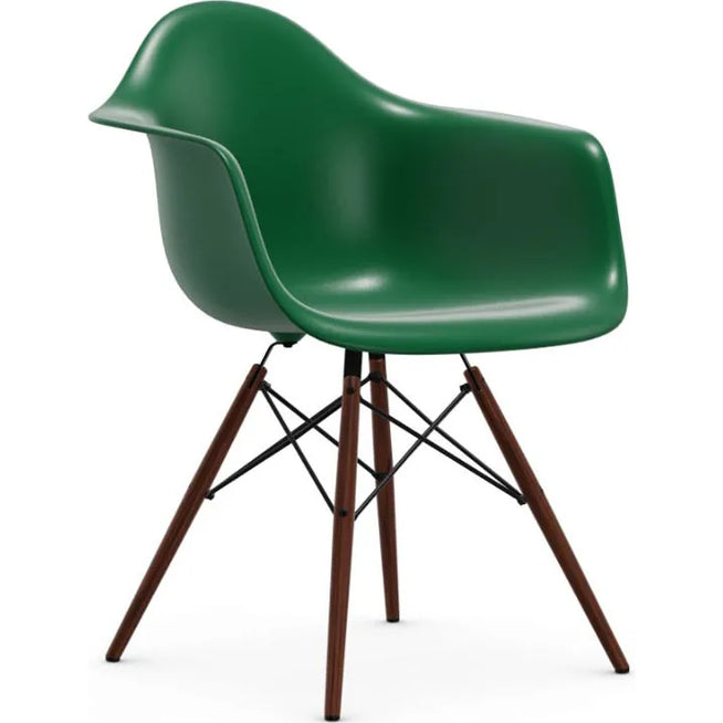 Photo of Eames Plastic Armchair DAW - 23 Ice Grey - Dark Maple - Dining Chairs - Metal/Wood/Plastic