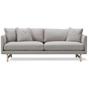 Photo of Calmo Sofa 95 5652 By Hugo Passos - 2 Personers Sofa - Omni 377 Dark Brown / Matt Chrome - W200 X D90 X H75,5 X Sh41 Cm