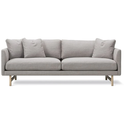 Calmo Sofa 95 5652 By Hugo Passos - 2 Personers Sofa - Omni 377 Dark Brown / Matt Chrome - W200 X D90 X H75,5 X Sh41 Cm