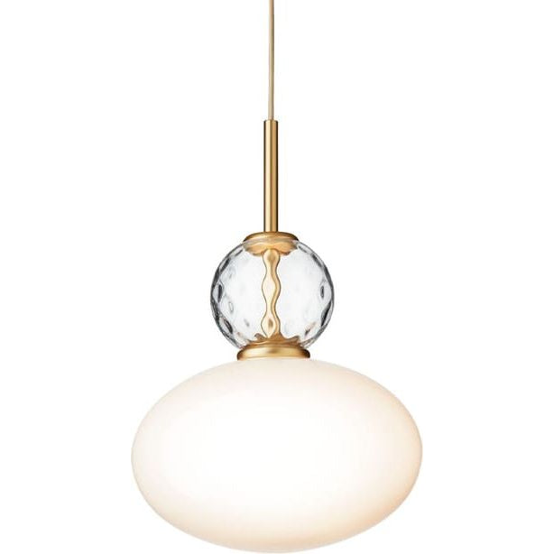 Photo of Rizzatto 32 Pendant Opal/satin Brass