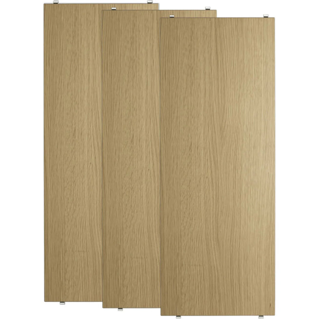 Photo of String Shelves 78x30 - Oak - 3-pack - Shelving - Wood-coloured - Wood