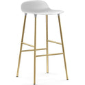 Form Bar Stool 75 Cm Brass
