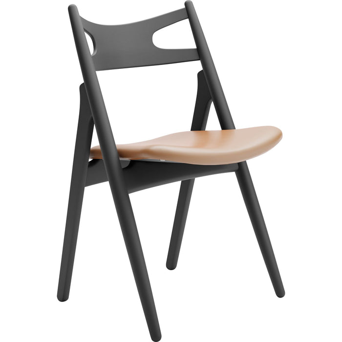 Photo of CH29p Sawbuck Chair - Black Lacquered Beech