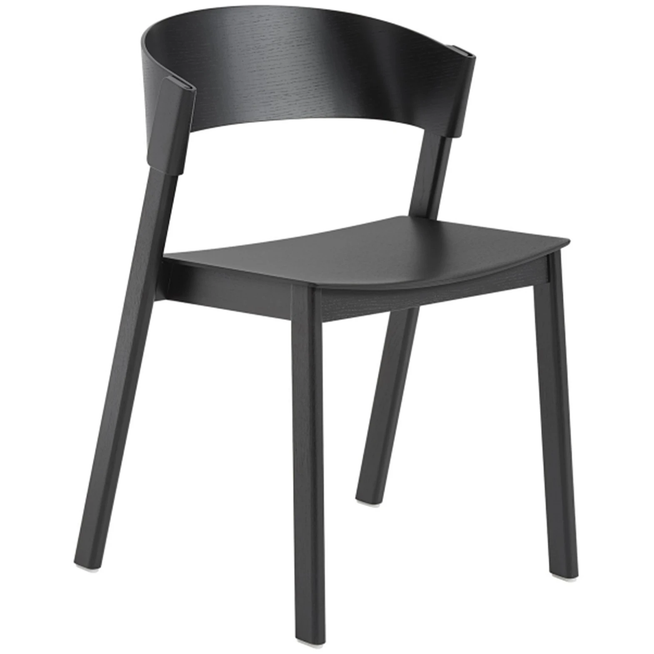 Photo of Cover Side Chair - Black - Dining Chairs - Thomas Bentzen - Black - Wood