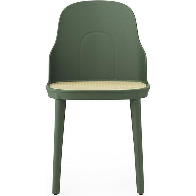 Photo of Allez Chair in Moulded Wicker - Dining Chair - Park Green - H: 79 x L: 45 x D: 50 x Sh: 45.5 cm