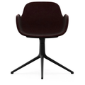 Thumbnail photo of Form Armchair - Swivel frame 4l fully upholstered - armchair - frame: black aluminium / Fabric type: City velvet vol. 2 22 - L: 70.5 x H: 80 x Sh: 44 cm