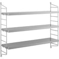 Thumbnail photo of String Pocket, Grey - Wall shelves - Nils Strinning - Wood-coloured, white - Metal/wood