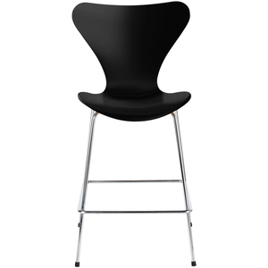3187 Sjuan, Lacquered Beech veneer, Black - Bar stools & Bar stools - Arne Jacobsen - Black - Metal/wood