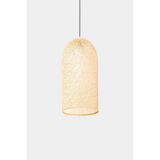 Photo of Hanging Lamp Hood Large Bamboo Ø48cm