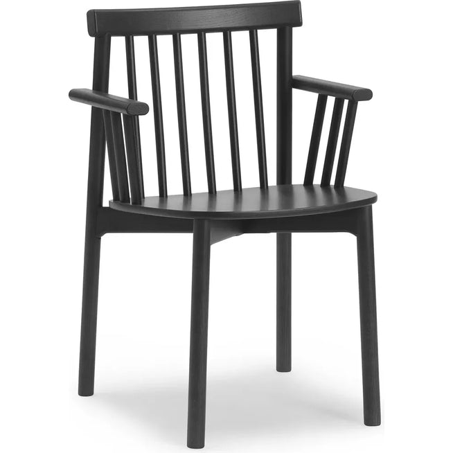 Photo of Pind Armchair - Spisebordsstol - Black Stained Ash - W55 X D52 X H81 Cm