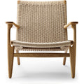 Thumbnail photo of Ch25 Armchair Oiled Oak-Natural Wicker