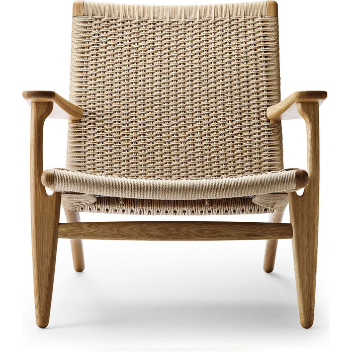 Photo of Ch25 Armchair Oiled Oak-Natural Wicker