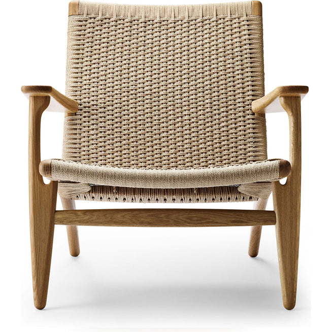 Photo of Ch25 Armchair Oiled Oak-Natural Wicker