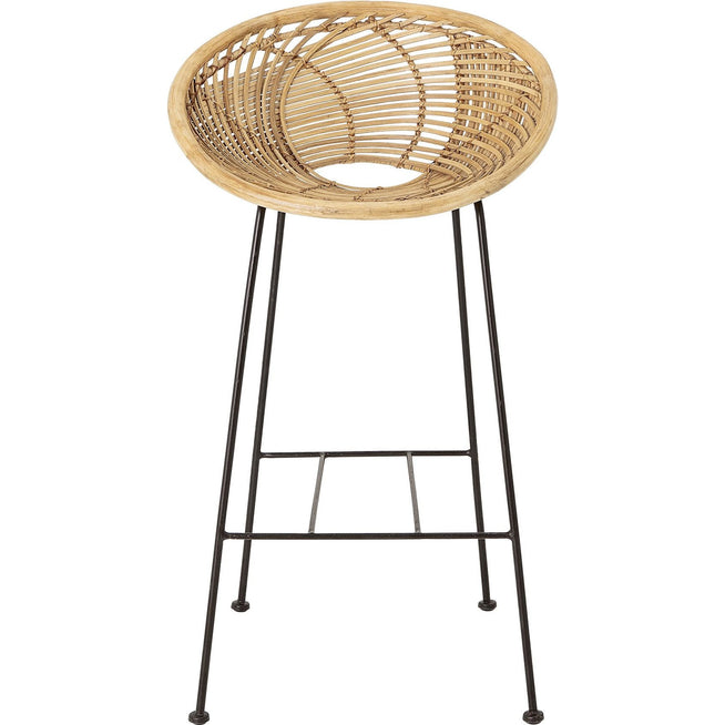 Photo of Rattan by Yonne Bar Stool - Natural