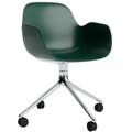 Thumbnail photo of Form Armchair Swivel 4w Alu - Kontorstol - Green / Aluminum - H79 X W56 X D52 X Sh44 Cm