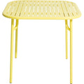 Thumbnail photo of Week-end, Square Table, Yellow - Trädgårdsbord - Studio Brichet-ziegler - Gul - Metall