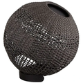 Thumbnail photo of Illusion Lampe - Rund - Gulvlampe - Cane-line Soft Rope - Dark Grey - H53 X Ø51 Cm