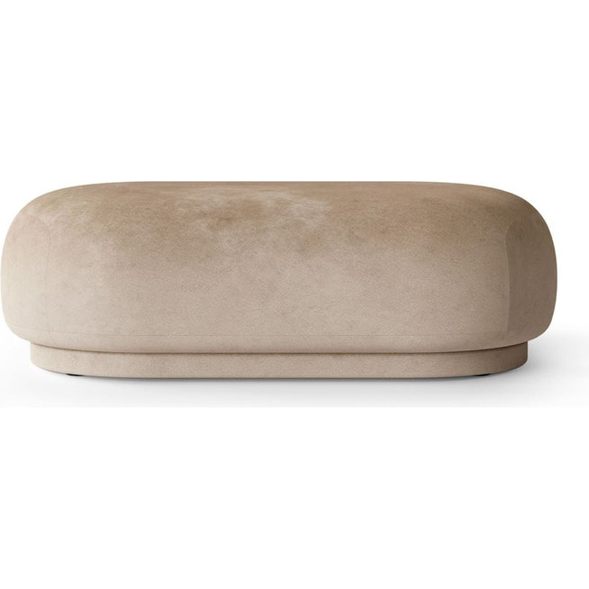 Photo of Rico Ottoman Faded Velvet L: 124 Cm - Sand