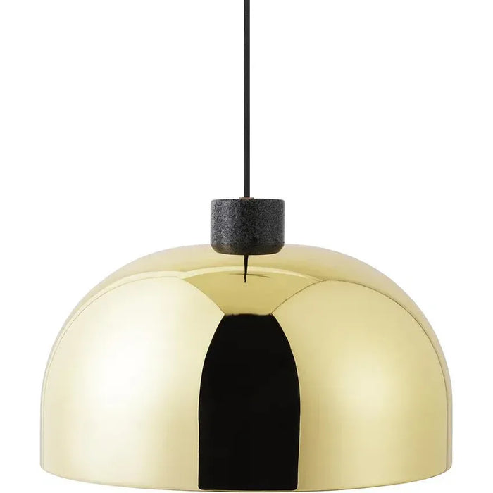 Photo of Grant Pendant Lamp Brass - Large - Steel - Granite