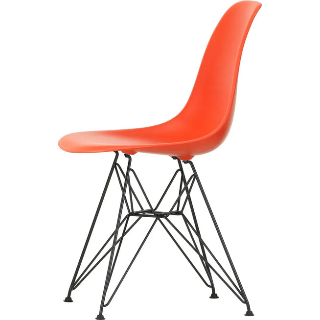Photo of Eames Plastic Chair Dsr - 03 Poppy Red - Basic Dark Base - Dining Chairs - Metal/plastic