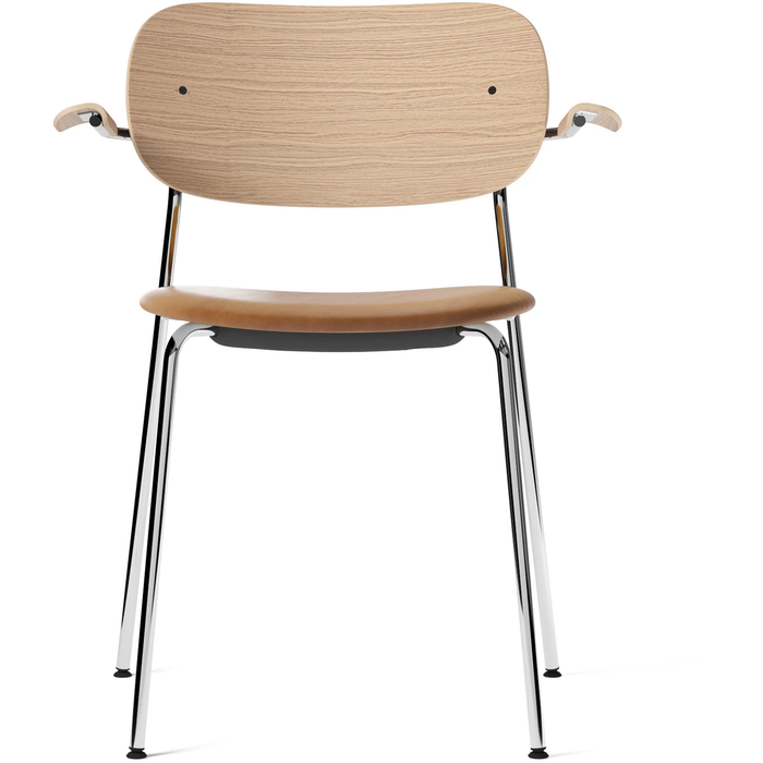 Photo of Co Armchair - Chrome - Natural Oak/dakar 0250 - Matstolar - Norm Architects - Metall/trä