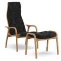 Lamino Armchair And Footstool Oiled Oak/sheepskin