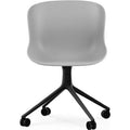 Thumbnail photo of Hyg Chair Swivel 4w - Kontorstol - Grå - Sort Aluminium - H: 84 X L: 54 X D: 53,5 X Sh: 46 Cm