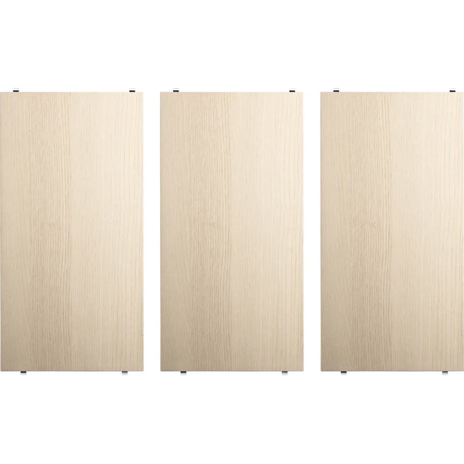 Photo of String Shelving 58x30, Ash, 3-pack - Shelving - Nils Strinning - Wood-coloured - Wood