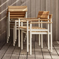 Thumbnail photo of Pelagus Armchair Light Ivory - Outdoor dining chairs - Note Design Studio - Beige - Metal/wood