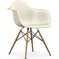 Eames Plastic Armchair Daw - 11 Pebble - Ash Honey Tone - Matstolar - Charles & Ray Eames - Vit - Metall/trä/plast