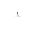 Thumbnail photo of Petalii 1 Pendant Small White/polished Brass