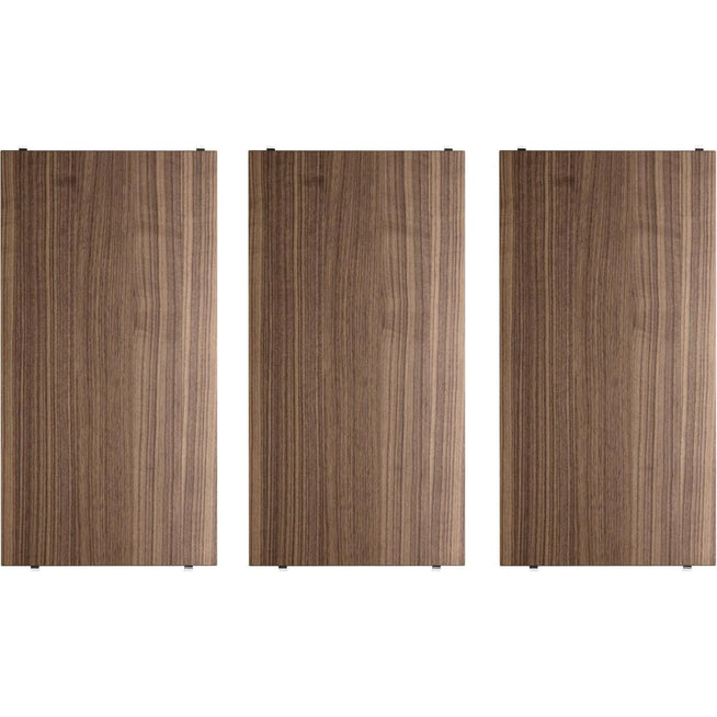 Photo of String Shelves 58x30, Walnut, 3-pack - Shelving - Nils Strinning - Wood